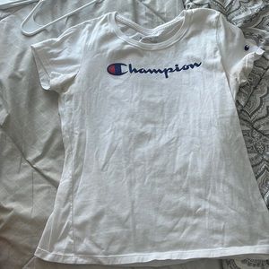 white champions WOMENS STYLE t shirt